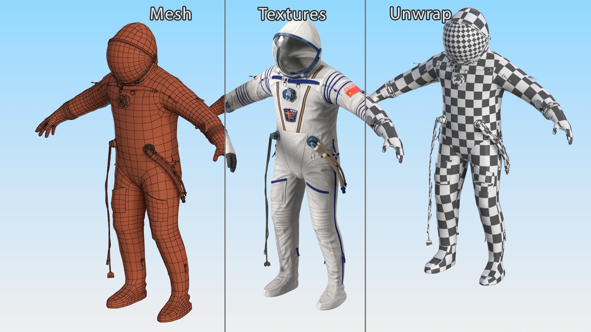 Sokol Space Suit Rigged 3D Model - TurboSquid 2160474