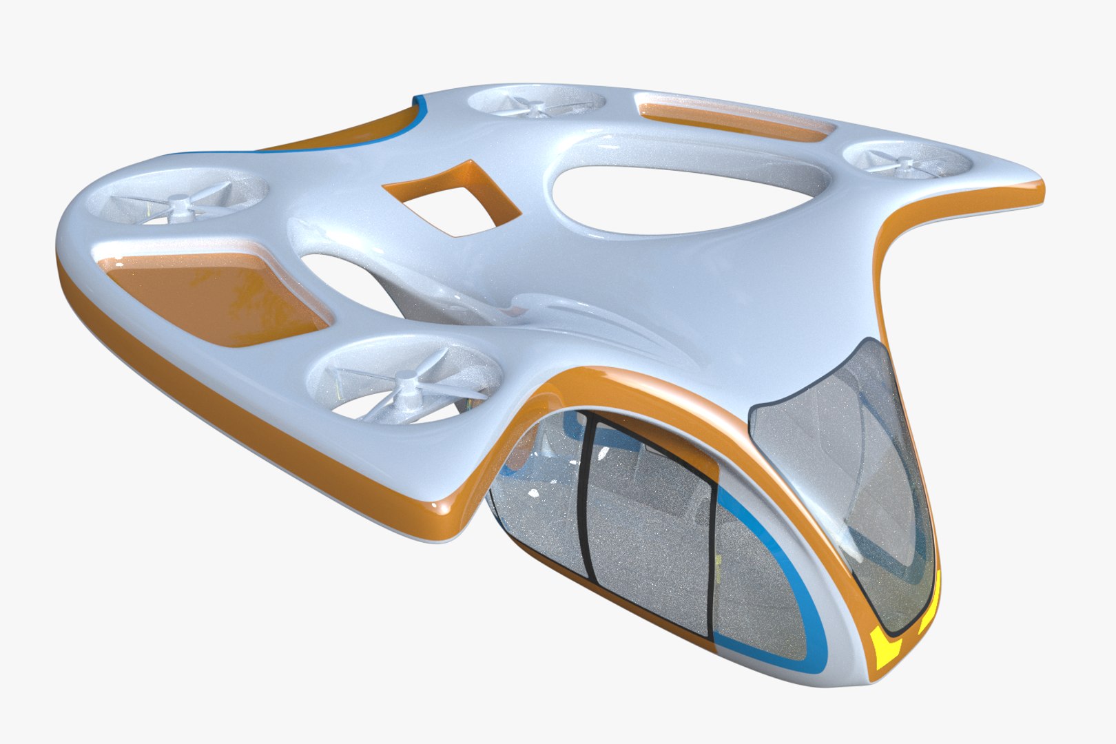Fictional Passenger Drones 3D Model - TurboSquid 1424964