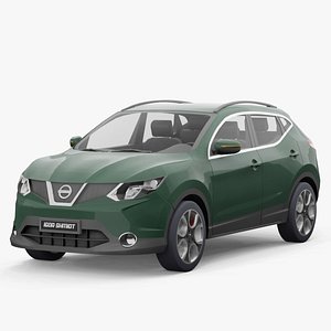 Nissan Qashqai 2015 lowpoly