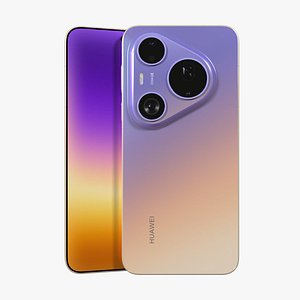 3D Huawei Pura 90s Pro Max Blaze Purple model