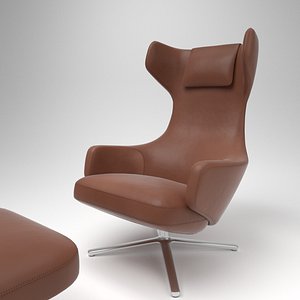 Vitra Grand Repos leather chestnut