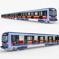 Warsaw metro train