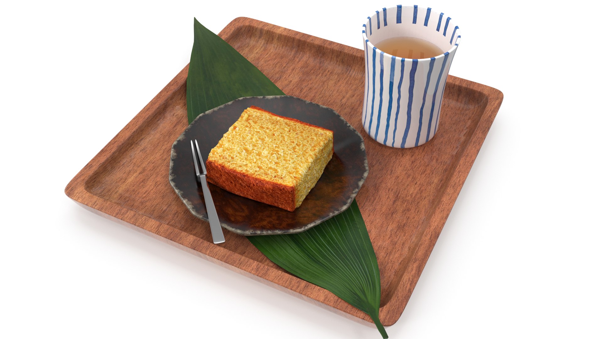 Japanese Castella 3D Model - TurboSquid 2089273