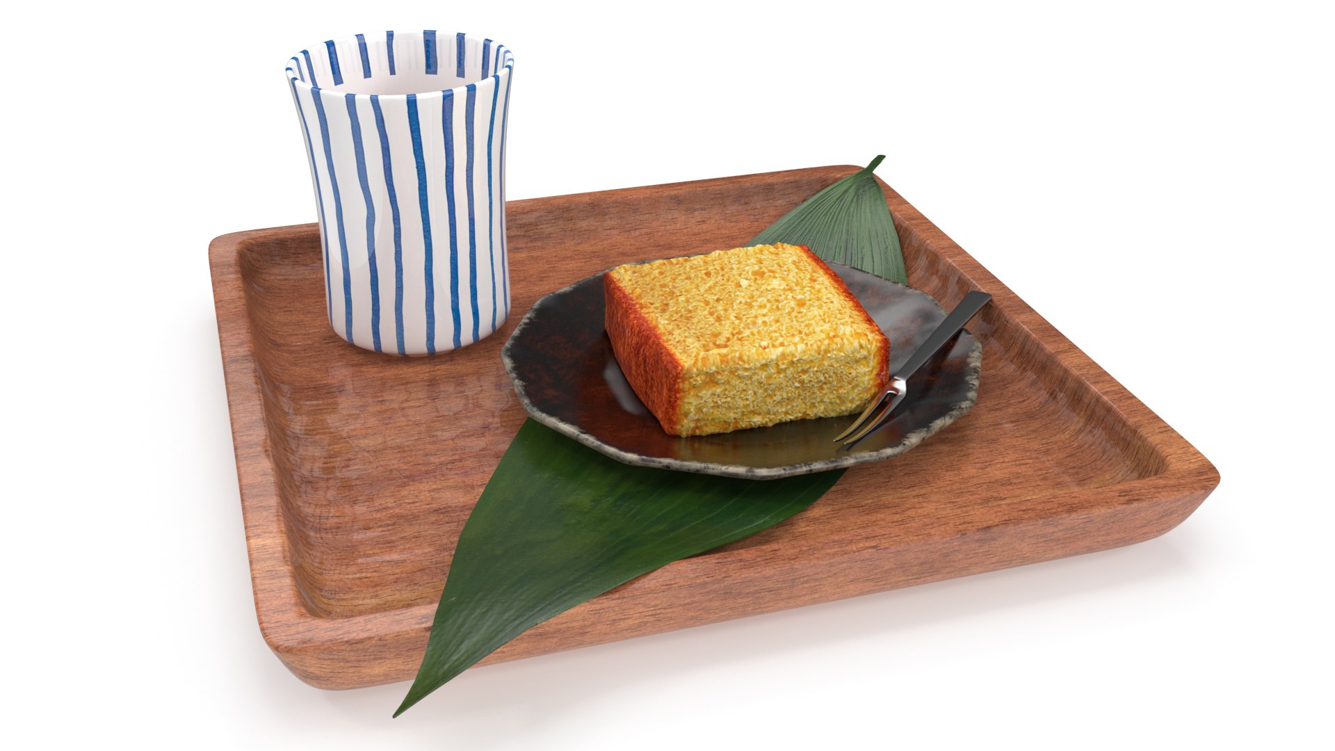 Japanese Castella 3D Model - TurboSquid 2089273