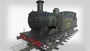 3D 473 steam train model