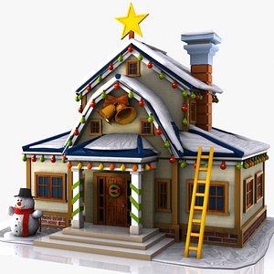 Cartoon House Winter 1