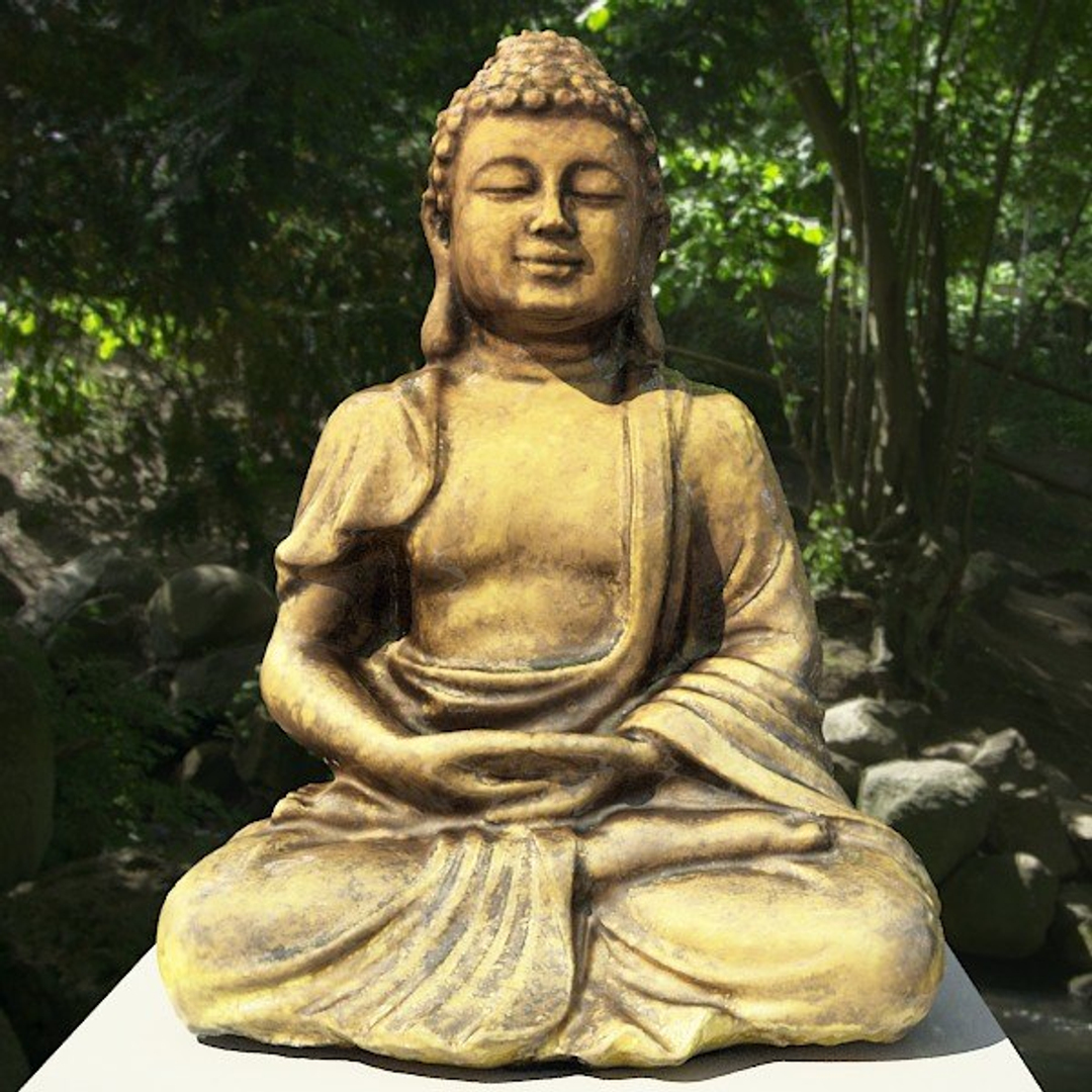 3d model statue buddha