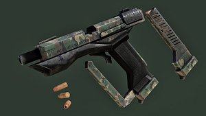 pistol gun weapon 3D model