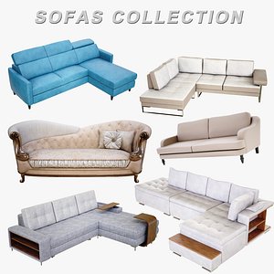 3D sofas lightwave 4k model