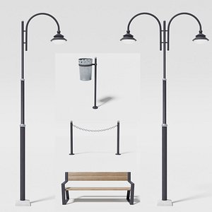 3D model Street Props Pack v1