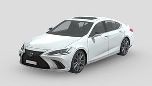 Low Poly Cars - Lexus ES F-Sport 2022