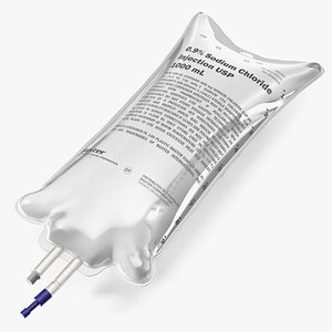 Baxter Sodium Chloride IV Bag 1L model
