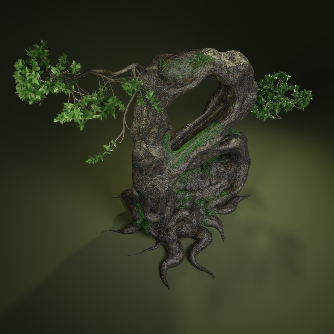 Tree Letter B 3D Model - TurboSquid 1415887