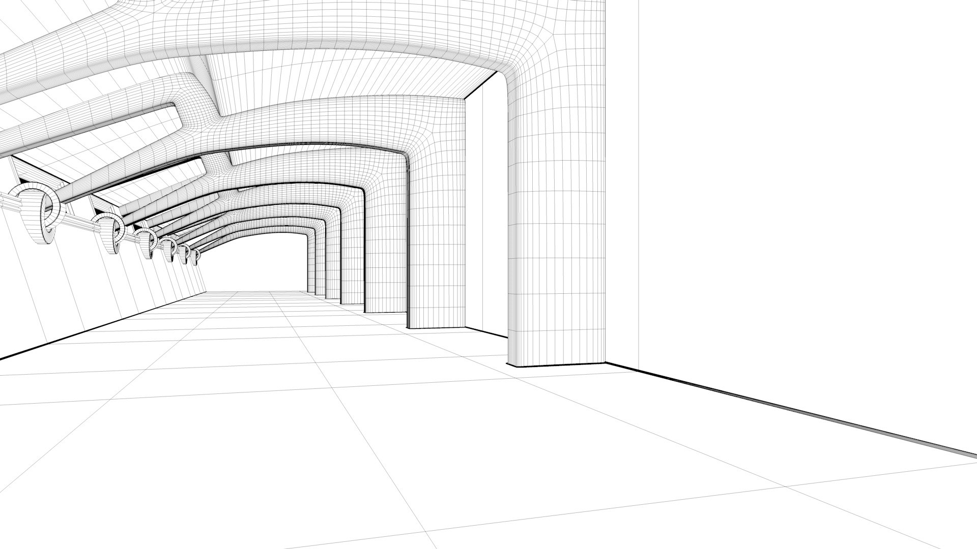 Modern Architecture Liminal Space 3D Model - TurboSquid 2129907