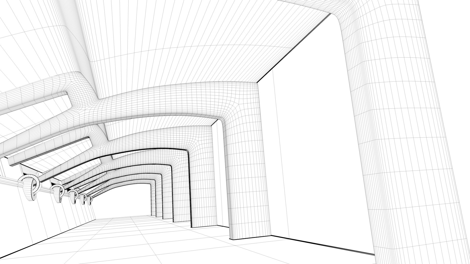 Modern Architecture Liminal Space 3D Model - TurboSquid 2129907