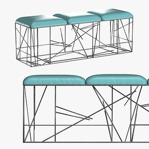 accent bedroom 3D model