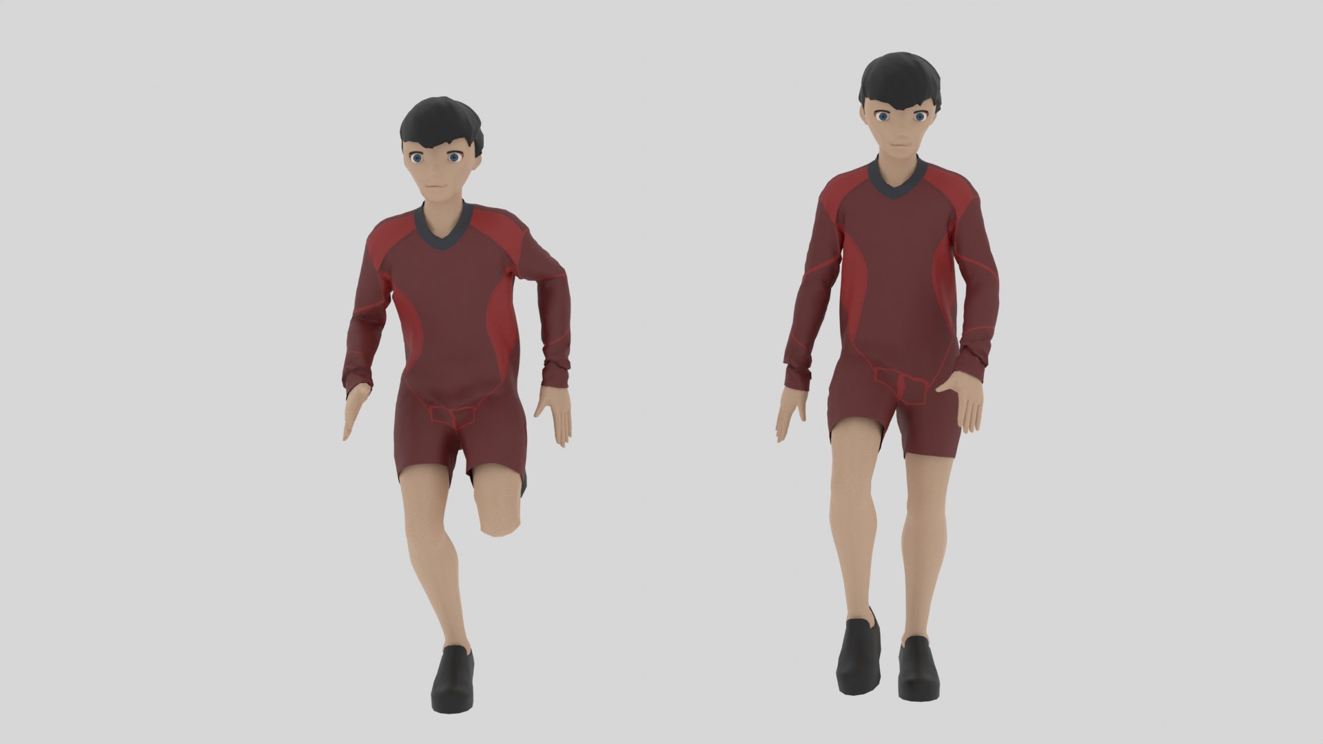 Cartoon Character Walking And Running Animation 3D - TurboSquid 2004062