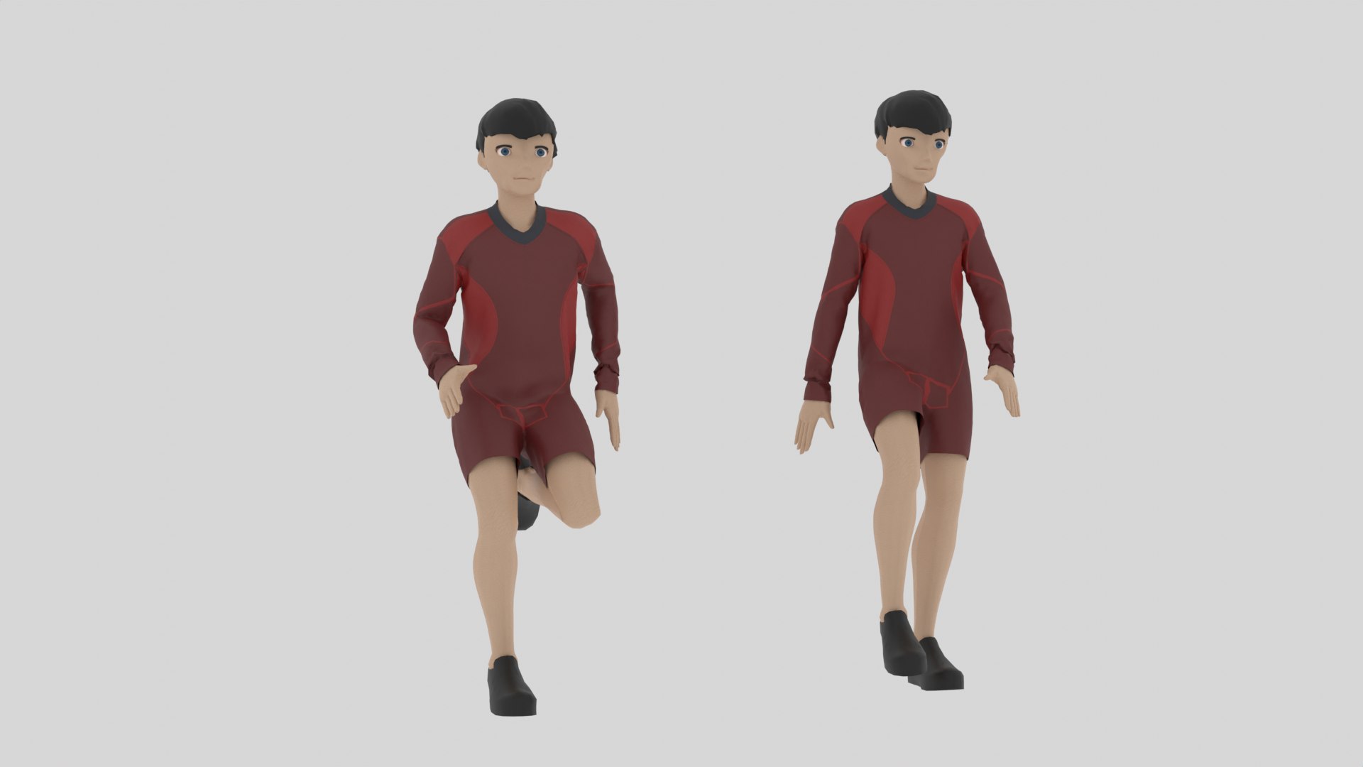 Cartoon Character Walking And Running Animation 3D - TurboSquid 2004062