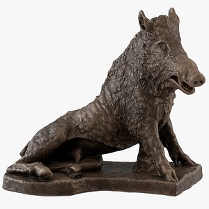 Bronze Porcellino Statue 3D model
