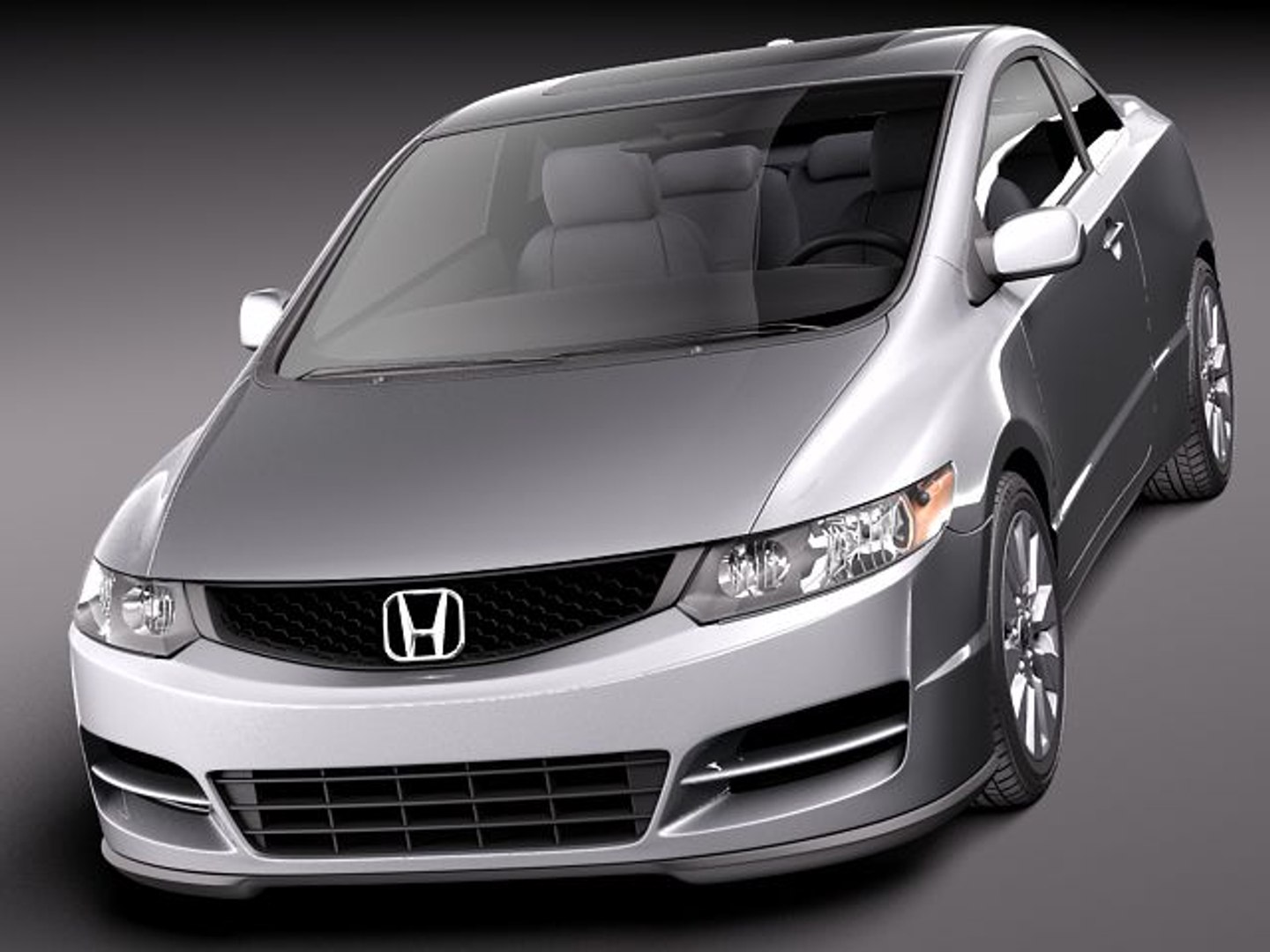 Honda Civic Coupe 2011 3d Model