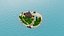 Game-Ready 3D Island Scene With Animated Characters Camera Full Lighting Setup and 100 Assets