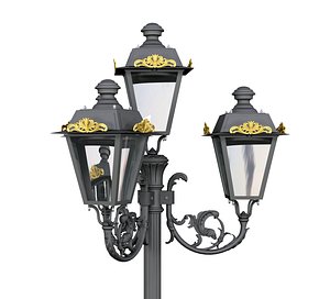 Decorative Lighting Pole 01 model