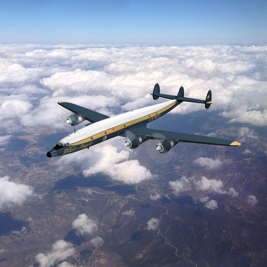 c-121j constellation blue angels 3d max https://p.turbosquid.com/ts-thumb/7d/6A73AK/DYzhEy5F/in_flight/png/1397784184/1920x1080/fit_q87/21b0c4c919da27bd0116579d7e96a8ce5b490670/in_flight.jpg