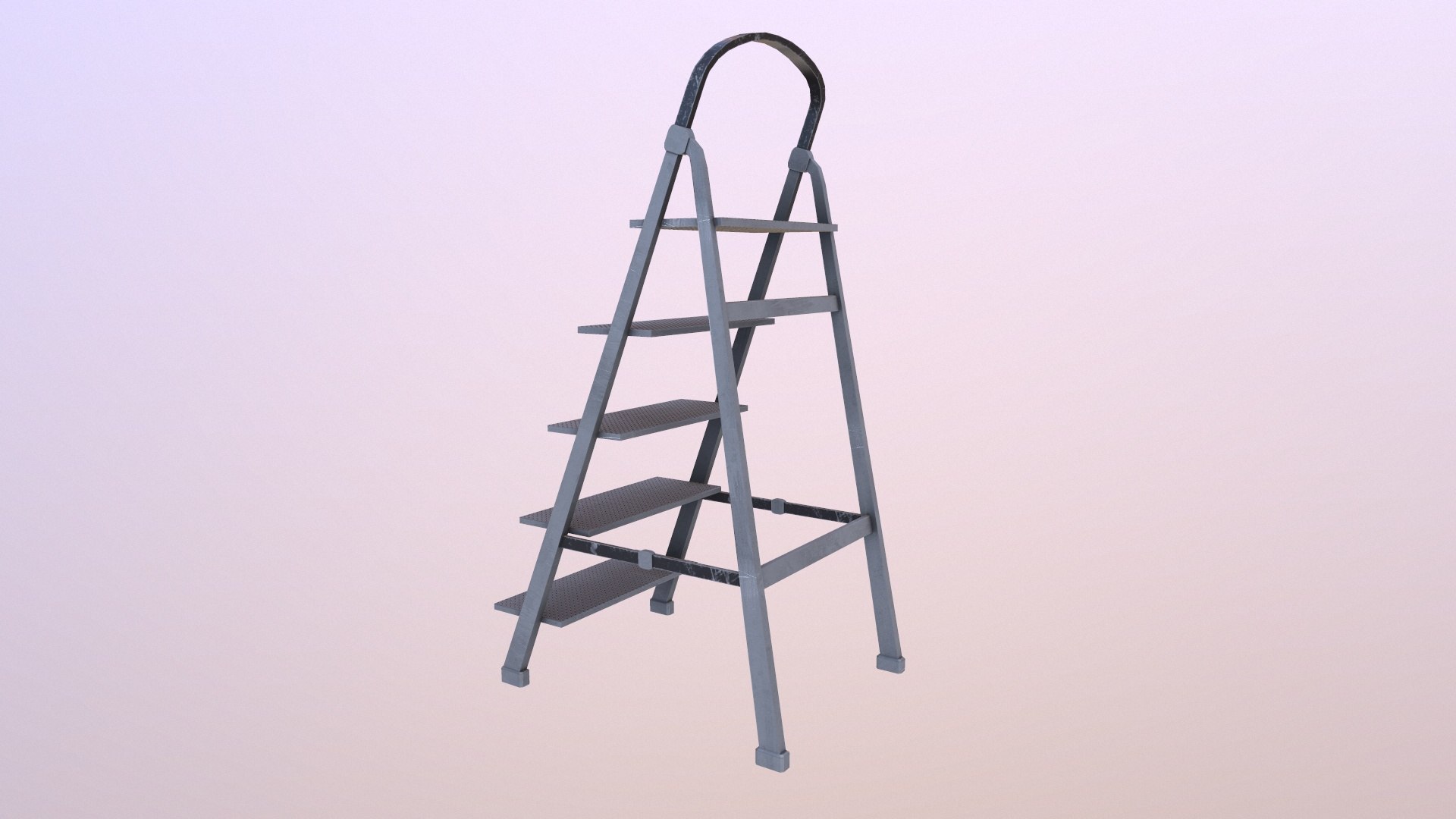 Folding Ladder Model - TurboSquid 2291851