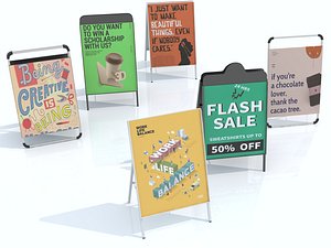 Banner Roll-up Stand model