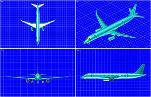 Mitsubishi MRJ Aircraft Solid Assembly Model