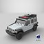 Modèle 3D High Poly de SUV tout-terrain d'aventure, versions propres et d'occasion