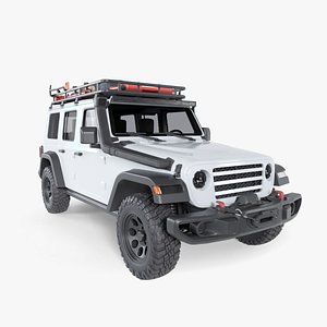 3D Adventure Off-Road SUV  High Poly 3D Model Clean  and Used Versions model