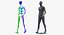 Mannequin grigio scuro maschio attrezzato