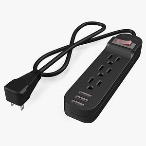 3D 3 outlets smart black
