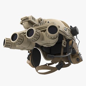 tactical helmet sand camo desert 3D model