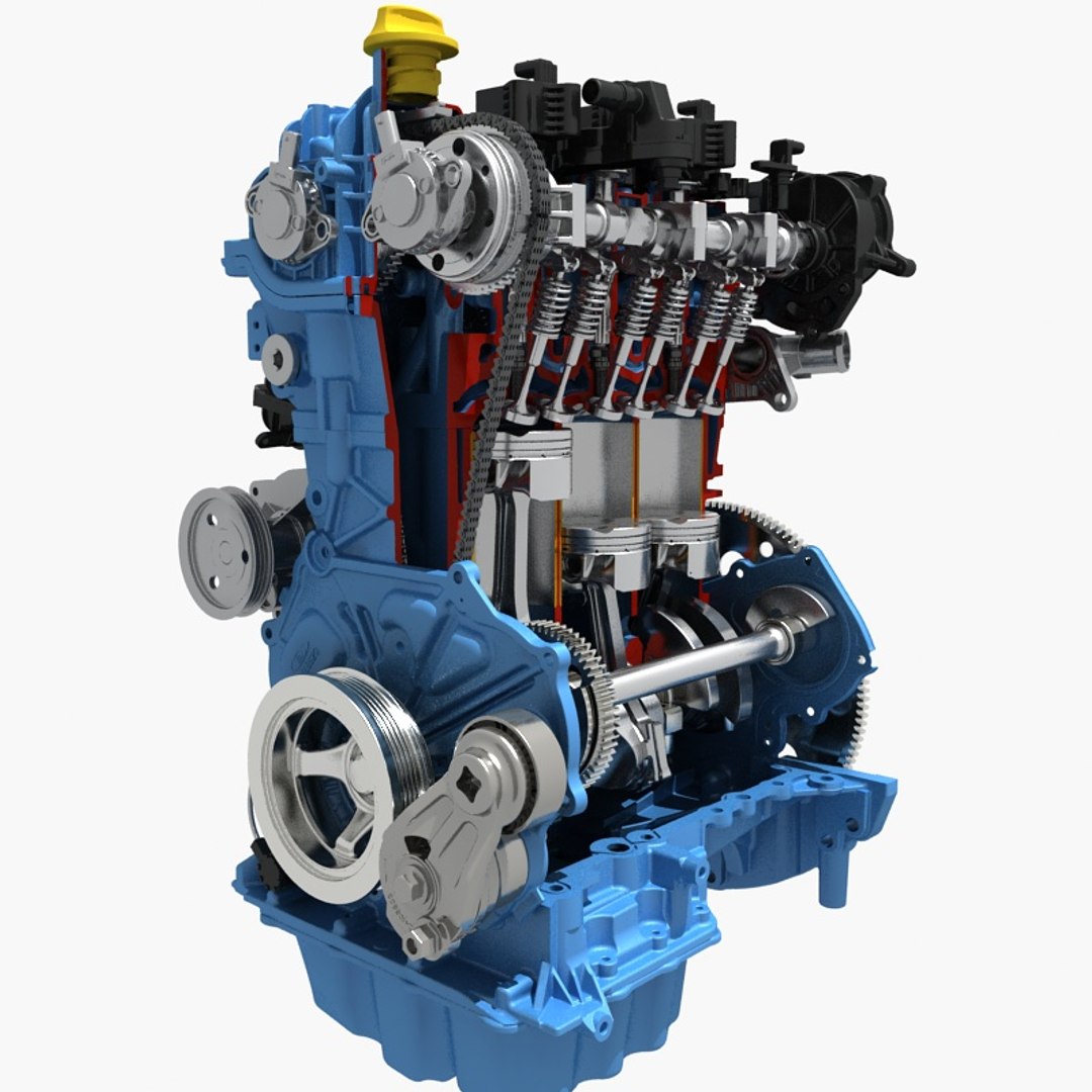 3D Model Petrol Engine Cutaway - TurboSquid 1441302