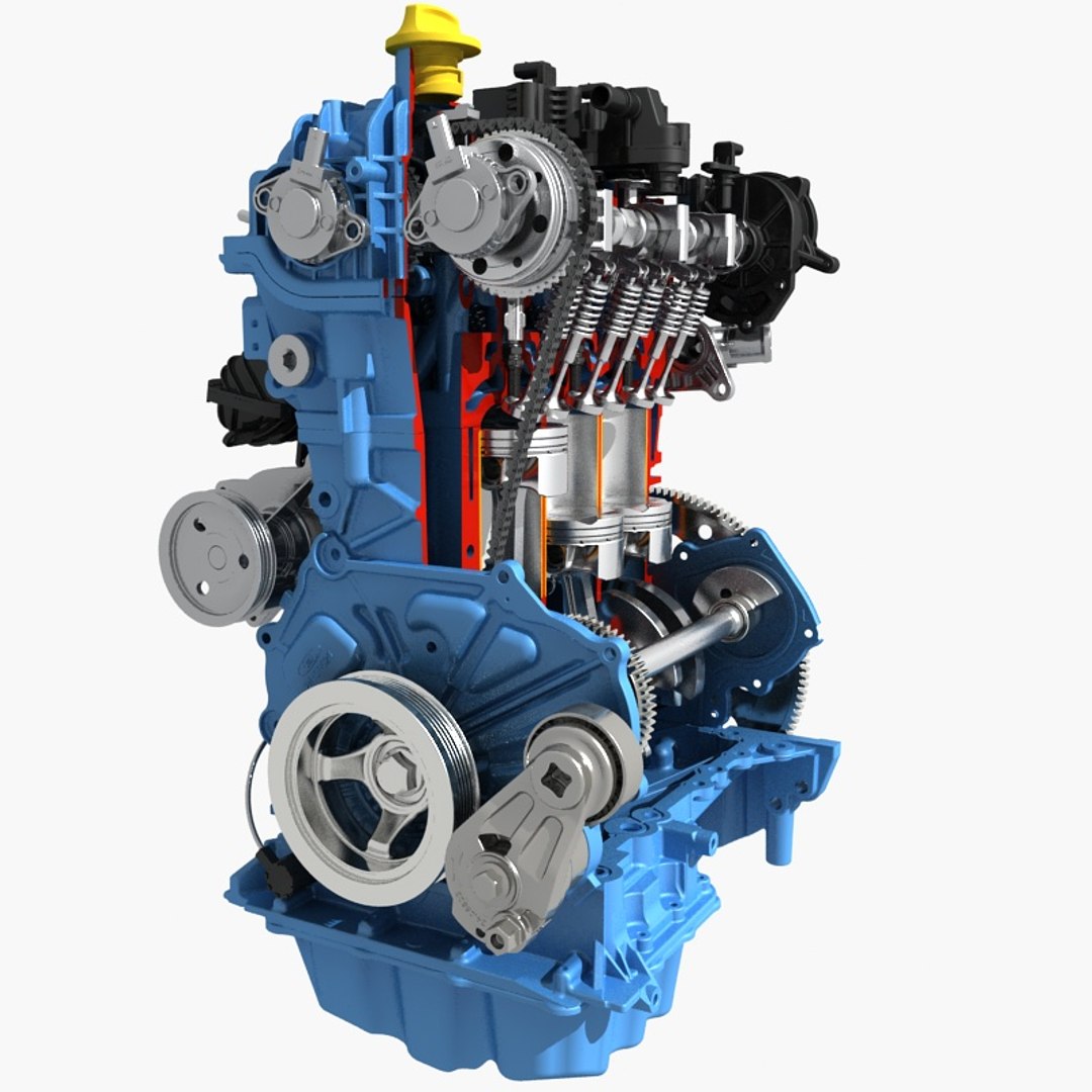 3D Model Petrol Engine Cutaway - TurboSquid 1441302