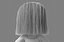 3D cartoon girl rigged
