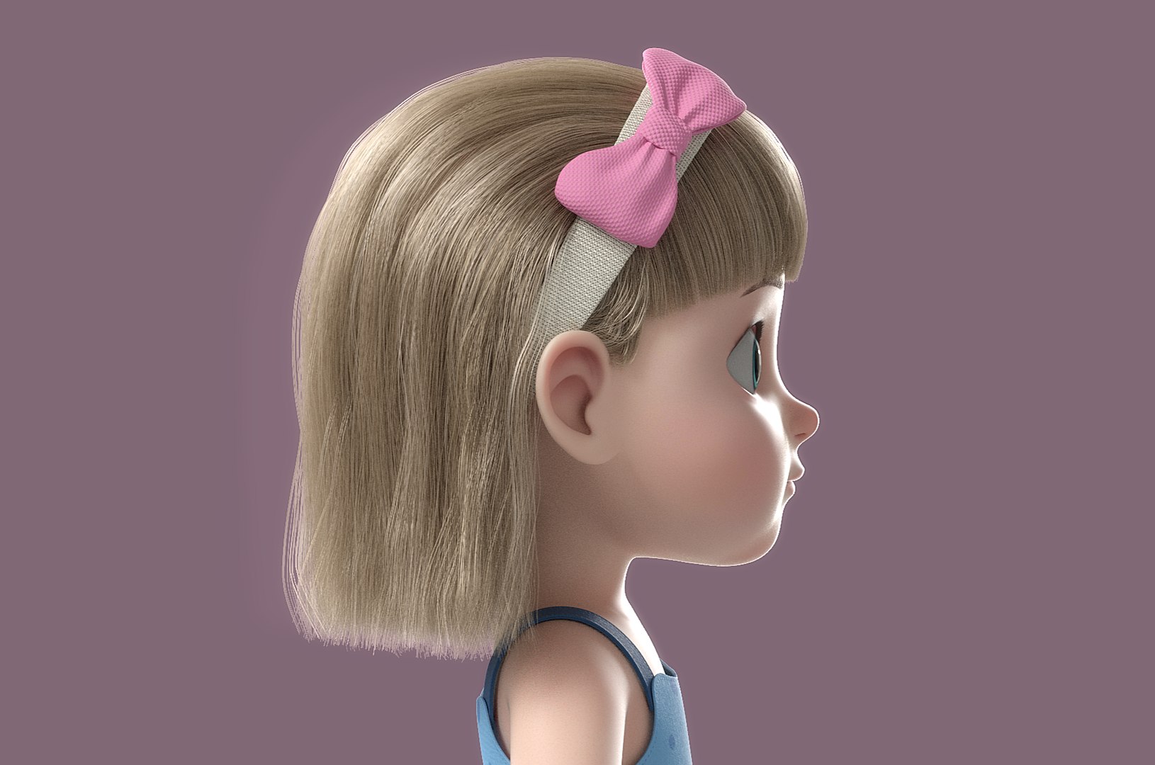 3D cartoon girl rigged - TurboSquid 1317956