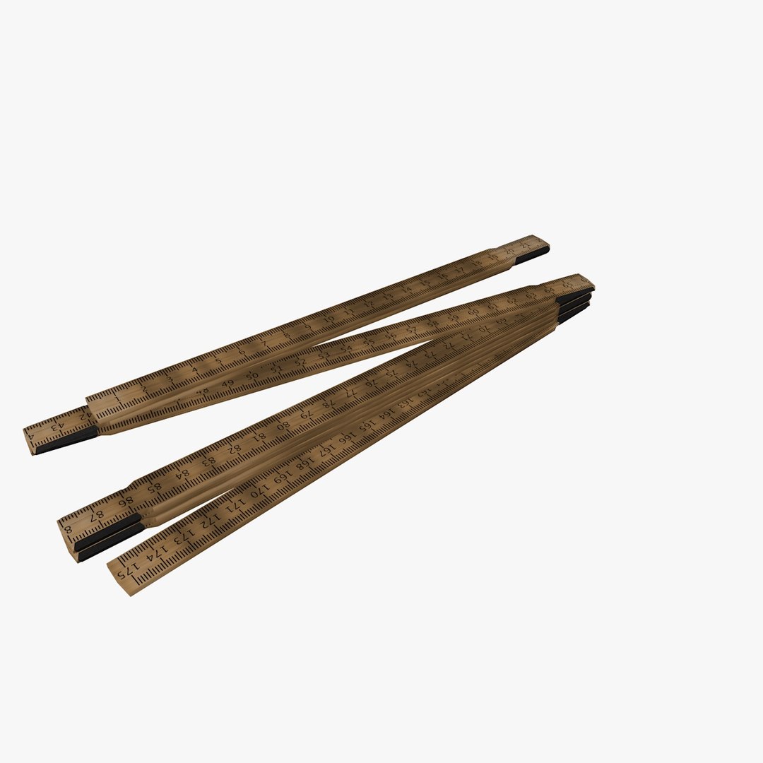 Folding Carpenter S Ruler 3d X