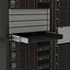 3d model generic server racks set