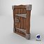 Wood Door 3D model
