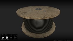 cable wheel 3d model