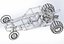 Diecast vecchia scuola Sand Rail buggy Scala da 1 a 25