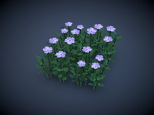 3D model flower base VR / AR / low-poly