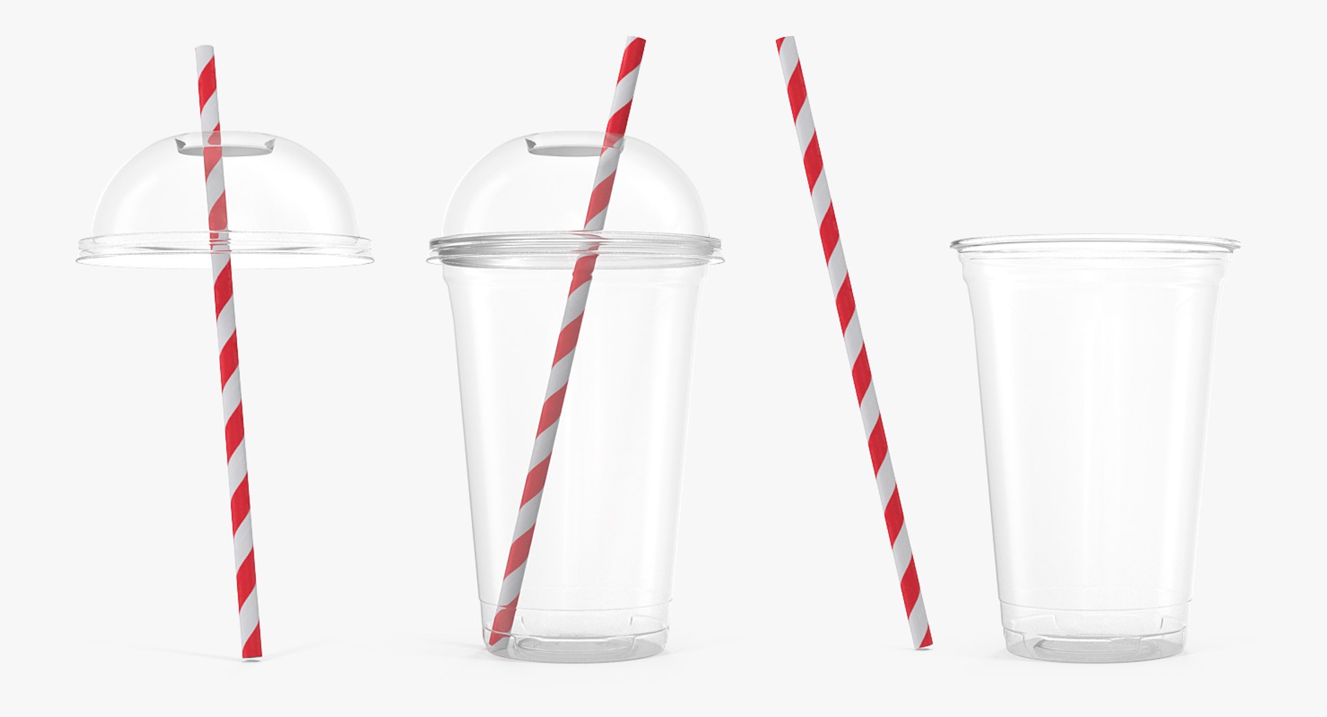 3D Plastic Cup Straw TurboSquid 1341409