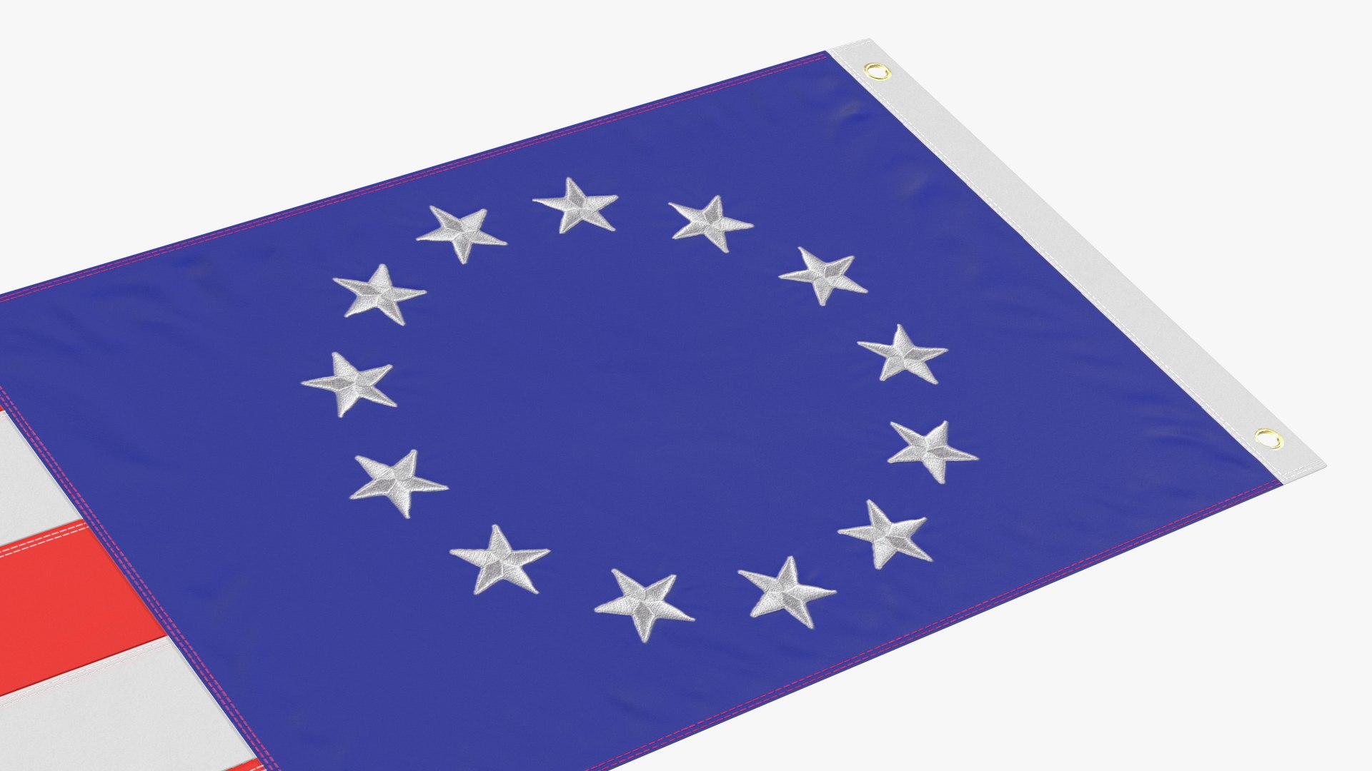 Premium Betsy Ross Flagge, 90 X 150 Cm, Bestickte Amerikanische