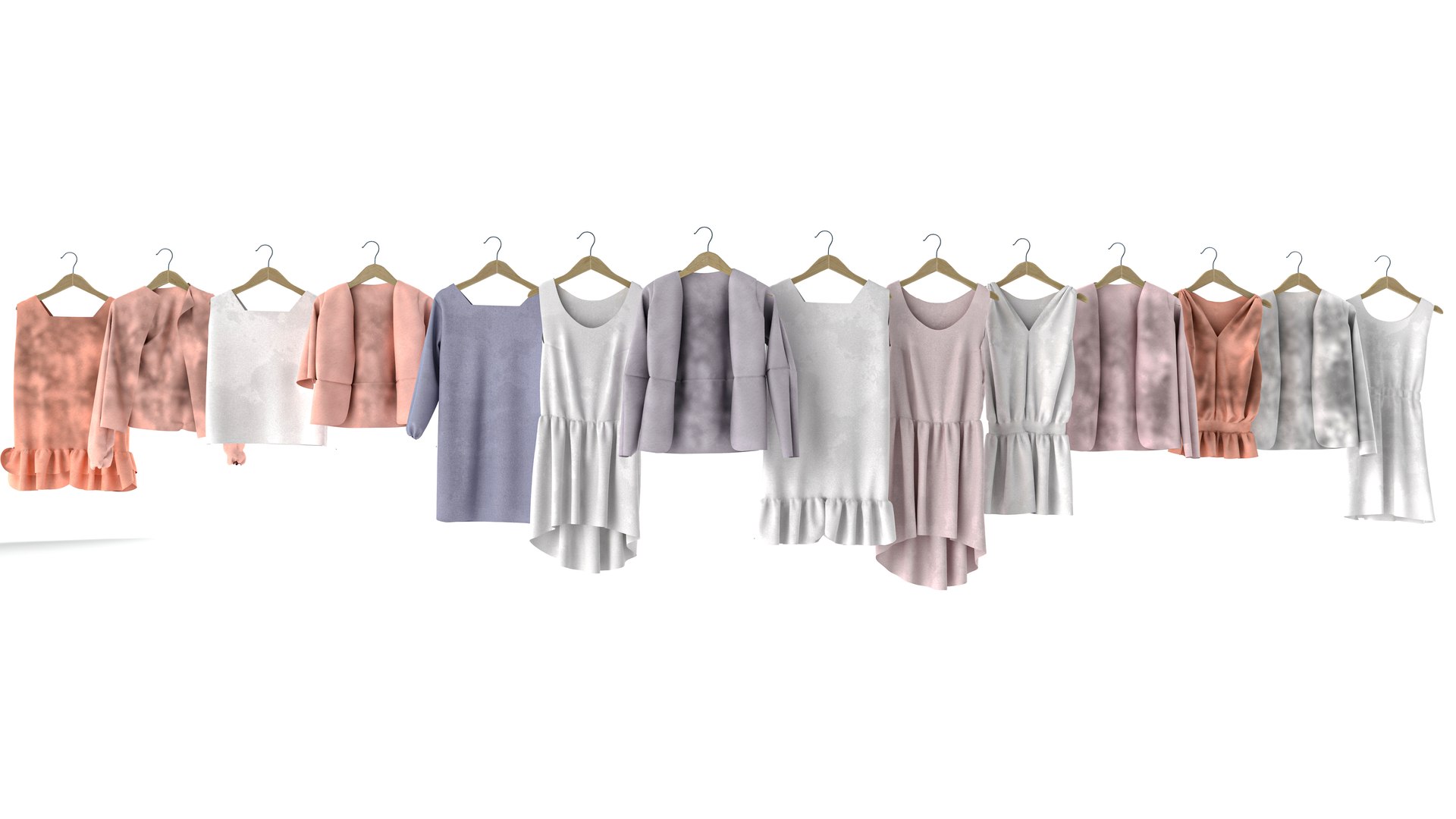 3D Clothes Rack VOL 14 - TurboSquid 2136557