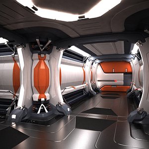 Sci-Fi Spaceship Corridor 04