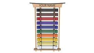 Karate Belt Display Rack